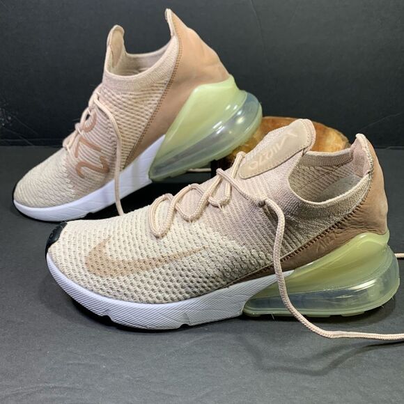 Nike Womens Air Max 270 Flyknit Sneakers Running Walking Shoe Size